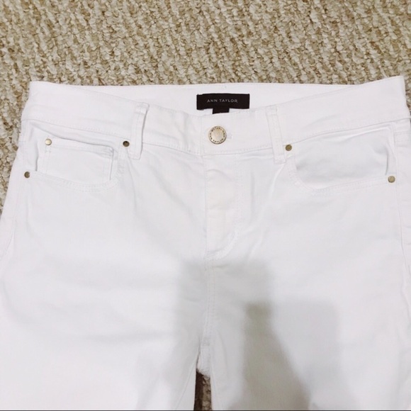 Ann Taylor White Modern Skinny Jeans - Picture 8 of 9